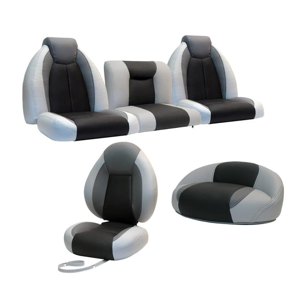 TZX Bass Boat Seats Complete Set - Llebroc